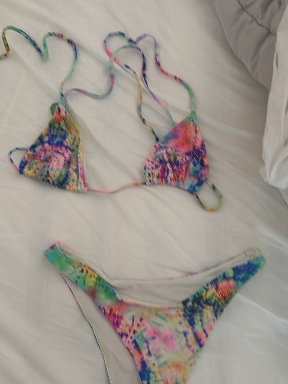 Luli Fama Multicolor Tie-Dye Scrunch Bikini Bottom